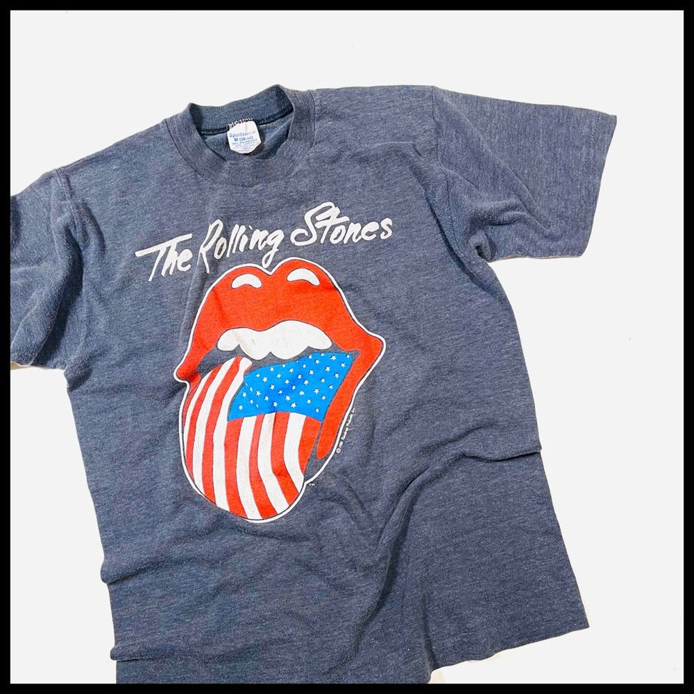 TRUE 1981 VINTAGE ROLLING STONES T-SHIRT! - Picture 1 of 7